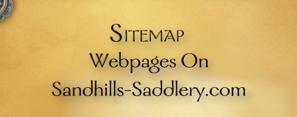 Sitemap - Webpages on Sandhills-saddlery.com