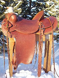 Rough out Stockman's Will James saddle for sale