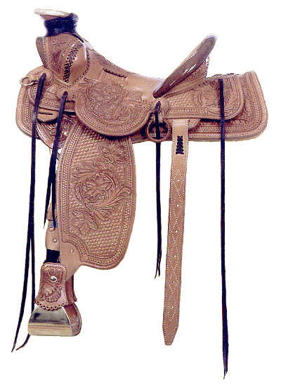 Low Moose - Floral tooling - custom Western saddles